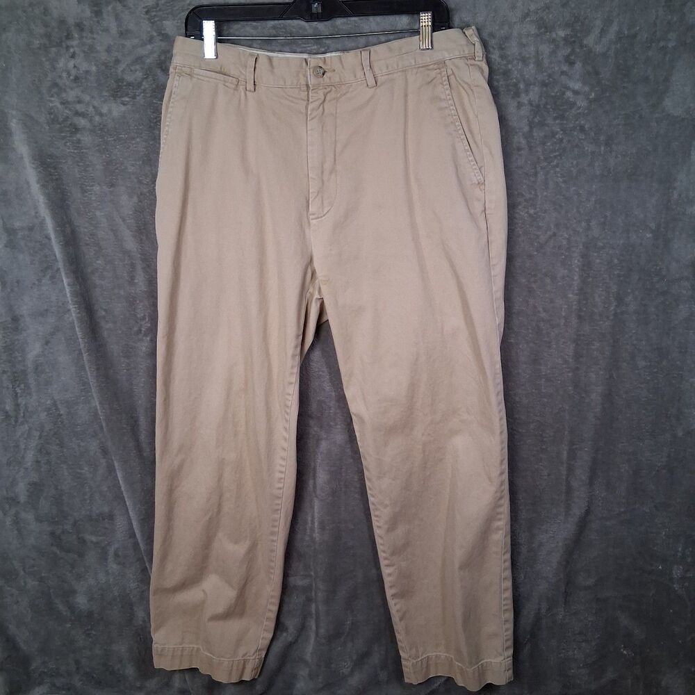 Y2K Polo Ralph Lauren The Classic‎ Polo Chino Pants Mens 34x29 Inseam 28 Beige